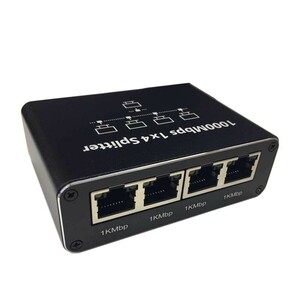 【1入力4出力】RJ45/LAN ネットワークス プリッタ アダプタ ギガビット1000 Mbps LAN 分配器 イーサネットケーブルスプリッタ