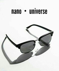 新品タグ付★『nano・universe』異素材ファッショングラス◆定価￥2700