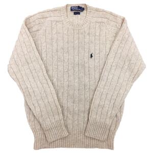 【送料無料】Ralph Lauren ラルフローレン セーター ベージュ サイズ S (NO.08091704)