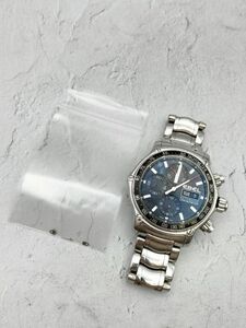 R6-118 1円～ ジャンク品 エベル EBEL ディスカバリー クロノグラフ 9750L62 自動巻き デイデイト 腕時計 黒文字盤 ステンレス メンズ