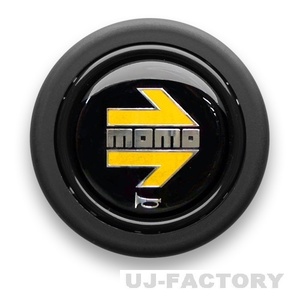 【送料198円】★MOMO ホーンボタン HB-01 (YELLOW ARROW) ホーンリング無し用★正規品/イメージ一新！