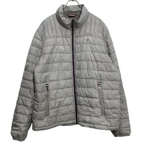 TOMMY HILFIGER 中綿 ナイロン パッカブルジャケット XL ライトグレー トミーヒルフィガー 古着卸 アメリカ仕入 a701-6513