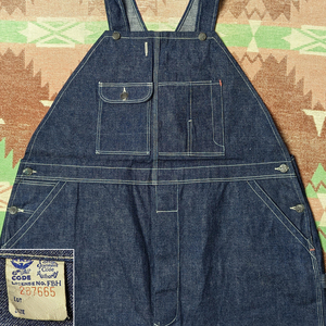 ほぼ デッドストック 【OX HIDE】 30s Denim Overalls NRA / 30年代 オックスハイド デニム オーバーオール ペニーズ ビンテージ 20s40s50s