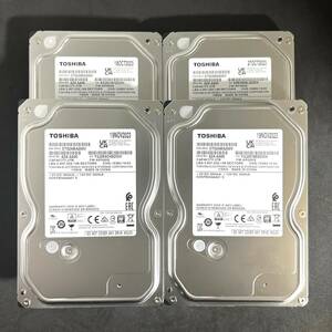 【送料無料】 4個セット ★ 2TB ★　DT02ABA200V　/　TOSHIBA【使用時間：4ｈ＆4ｈ＆4ｈ＆4ｈ】2023年 新品同様 ほぼ未使用 AVコマンド対応