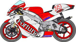 A★ 1/24 2002 Fortuna ホンダ NSR500 加藤大治郎デカール(ホンダ VTR1000用デカール付)+ixo 2002 HONDA NSR500 改造用セット