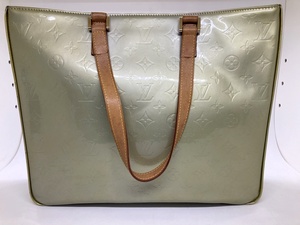 ◆◆【Louis Vuitton】 ヴェルニ コロンバス トート ハンドバッグ レディース シルバーイエロー系 M91028 oi ◆◆