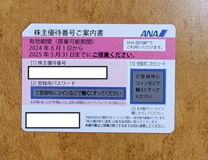 全日空 ANA株主優待券 1枚 　 2025年5月31日迄 　送料無料