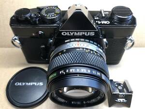 OLYMPUS OM-1N ブラック オリンパス フィルムカメラ MF一眼レフ　OM-SYSTEM ZUIKO MC AUTO-S 50mm f1.4 単焦点レンズ