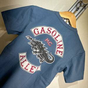 X096新品!■GASOLINE ALLEY/TOYS McCOY★グレー/両面ロゴ★Tシャツ■S