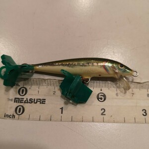 黒2 ★☆　レア　RAPALA F7 ラパラ オリジナルフローター　オールドルアー　レトロ　ソルトウォーター インショアにも ★☆