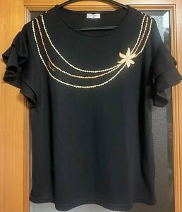 フラダンス Tシャツ マウナロア maunaloa ハワイ フリル袖　トップス カットソー　S～M