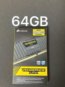 CORSAIR VENGEANCE デスクトップPC用メモリ DDR4 PC4-3200 64GB(32GB*2本）元箱あり●s25