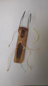 手作り　竹製タコ掛　（２本針）