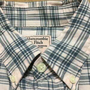 Abercrombie & Fitch アバクロ シャツ ピンクタグ ボタンダウン ピンク×グレー