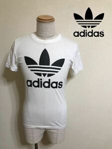 adidas originals TREFOIL アディダス オリジナルス トレフォイル ビッグロゴ Tシャツ ホワイト トップス サイズS 半袖 白 S23125