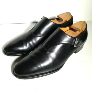 c0101 ★ジョンロブ John Lobb★ jermynⅡ 7000 プレステージ モンクストラップ 6 1/2E 黒 ドレスシューズ ビジネス 高級革靴 紳士靴 本革