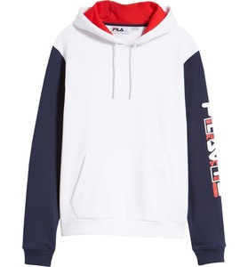 USA正規品 【3XL】 FILA フィラ JAMISON スウェット プルオーバー パーカー 白 ホワイト アメリカ限定 オールドスクール 90年代 