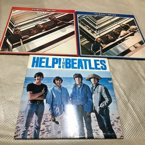 A06216 LP赤盤 The Beatles 1962-1966 EAS-50021〜22 青盤 The Beatles 1967-1970 EAS-50023～24 The Beatles HELP!THE BEATLES