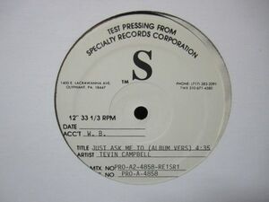 Tevin Campbell / Just Ask Me To (Test Press)