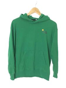 THE NORTH FACE◆FLOWER LOGO HOODIE_フラワーロゴフーディ/XS/ポリエステル/GRN