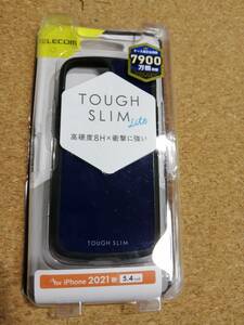 エレコム iPhone 13 mini 5.4inch TOUGH SLIM LITE ケース カバー タフスリムライト ネイビー　PM-A21ATSLNV 4549550222327
