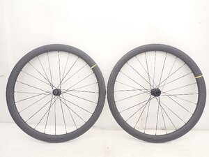 【美品】MAVIC カーボンホイール COSMIC SL 45 DISC 23mm 前後セット マビック コスミック ▽ 70E0C-1