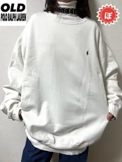 ✅VINTAGE ラルフローレン 太アーム スウェット XXL 90s OLD