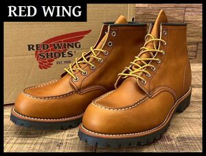 送無 未使用 デッド廃盤 USA製 RED WING レッドウィング 8147 アイリッシュセッター クラシック モックトゥ ワーク ブーツ ラグソール 28.5