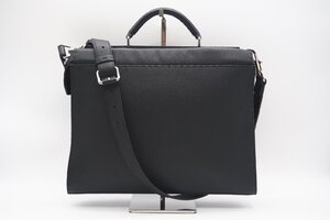 ☆安心の３大保証☆ ABランク ≪FENDI フェンディ/2WAYバッグ≫ 7VA406 セレリア レザー ピーカブーフィット ブラック レッド 美品 送料込