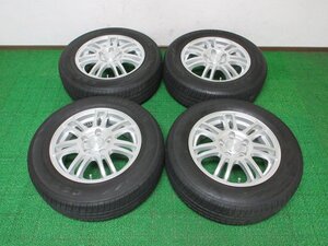 AM060【送料無料 SALE品】195/65R15 超溝高 8.5分山 夏タイヤ 高年式 ホイールセット 4本 激安 セレナ クラウン シビック ストリーム 等に