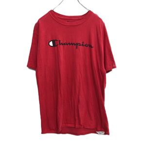 Champion 半袖 プリントTシャツ Lサイズ チャンピオン レッド 古着卸 アメリカ仕入 t2206-4569