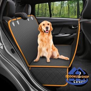 カーシート ペット用品 犬用 猫用 ペットグッズ 黒 車用品 ドライブ用品 マット 汚れ防止 防水 傷防止 後部座席 シンプル 便利 お出かけ