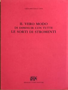 カーサ l vero modo di diminuir con tutte le sorti di strumenti (ファクシミリ) 輸入楽譜 CASA 洋書