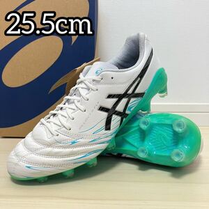 ★訳あり★ asics アシックス DSライト X-FLY5 リミテッド 25.5cm 白 黒 水色 / サッカースパイク 1101A050-110