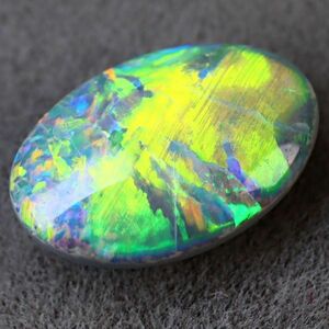 1.560ct 天然ブラックオパール オーストラリア 最高級 遊色抜群 〔Australia Black opal 宝石 裸石 ルース 天然 jewelry natural loose〕