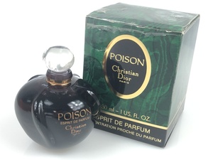 満量　クリスチャン・ディオール　ChristianDior　プアゾン　POISON　エスプリ ドゥ パルファム　ESPRIT DE PARFUM　30ml　ボトル　YK-2938