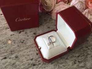 ★正規品★Cartier★モナムールハートダイヤモンドリング★シルバー★WG18K★送料込み