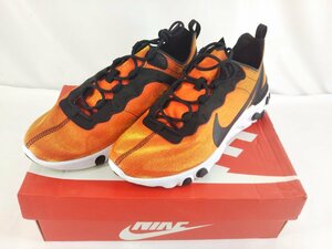 NIKE ナイキ REACT ELEMENT 55 BQ9241-001 リアクトエレメント ローカットスニーカー 28.5cm オレンジ