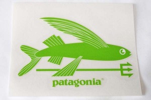 訳あり 激レア パタゴニア 転写 ステッカー トライデントフィッシュ 黄緑 PATAGONIA TRIDENT FISH アメリカ 限定 フライング 飛魚 新品