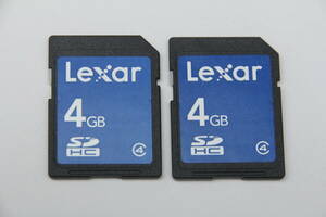 4GB SDHCカード　Lexar ●2枚セット●