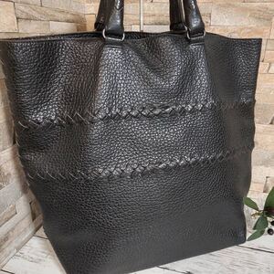 1円【未使用級 】BOTTEGA VENETA ボッテガヴェネタ ビジネスバッグ トートバッグ レザー イントレチャート ブラック 黒 幻の逸品