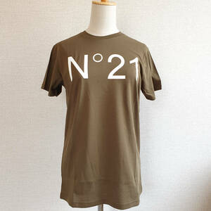 【新品・未使用】N°21 numero ventuno KIDS ロゴTシャツ 　カーキ　12Y　N21173N0153