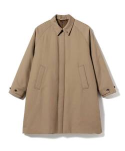  BEAMS イージーフィット ステンカラーコート★S　TAUPE　