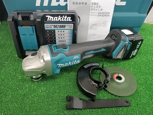 未使用品 makita マキタ 14.4V 6.0Ah 100mm 充電式 ディスクグラインダ GA403DRGN スライドスイッチタイプ バッテリー1個 充電器付