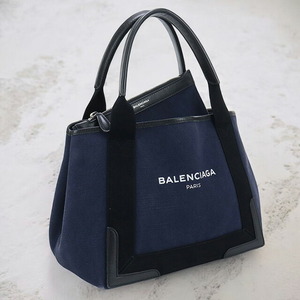 11/24はさらに+11倍 中古 バレンシアガ トートバッグ レディース ブランド BALENCIAGA ネイビーカバス S 339933 ネイビー バッグ