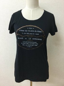 ケティ エクリュフィル タグ付き未使用 黒Tシャツ ロゴプリント サイズM