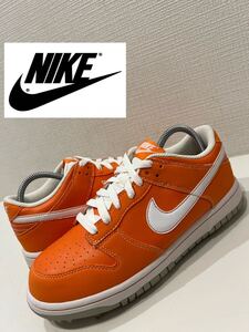 ★NIKE GOLF★ナイキ★DUNK NG SL★ダンク★487116-800★ゴルフシューズ★オレンジ×ホワイト★US7W★24.0cm★