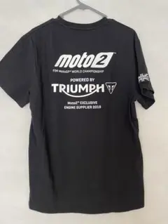 Triumph トライアンフ moto2 ユニオンジャックワッペン付き Tシャツ