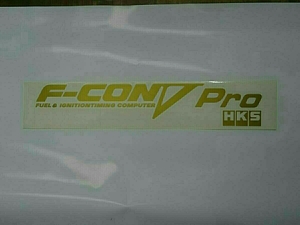 HKS F-CON Vpro 字抜きステッカー 新品