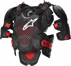 XS/Sサイズ - ブラック/レッド - ALPINESTARS アルパインスターズ A-10 ルーストガード V2